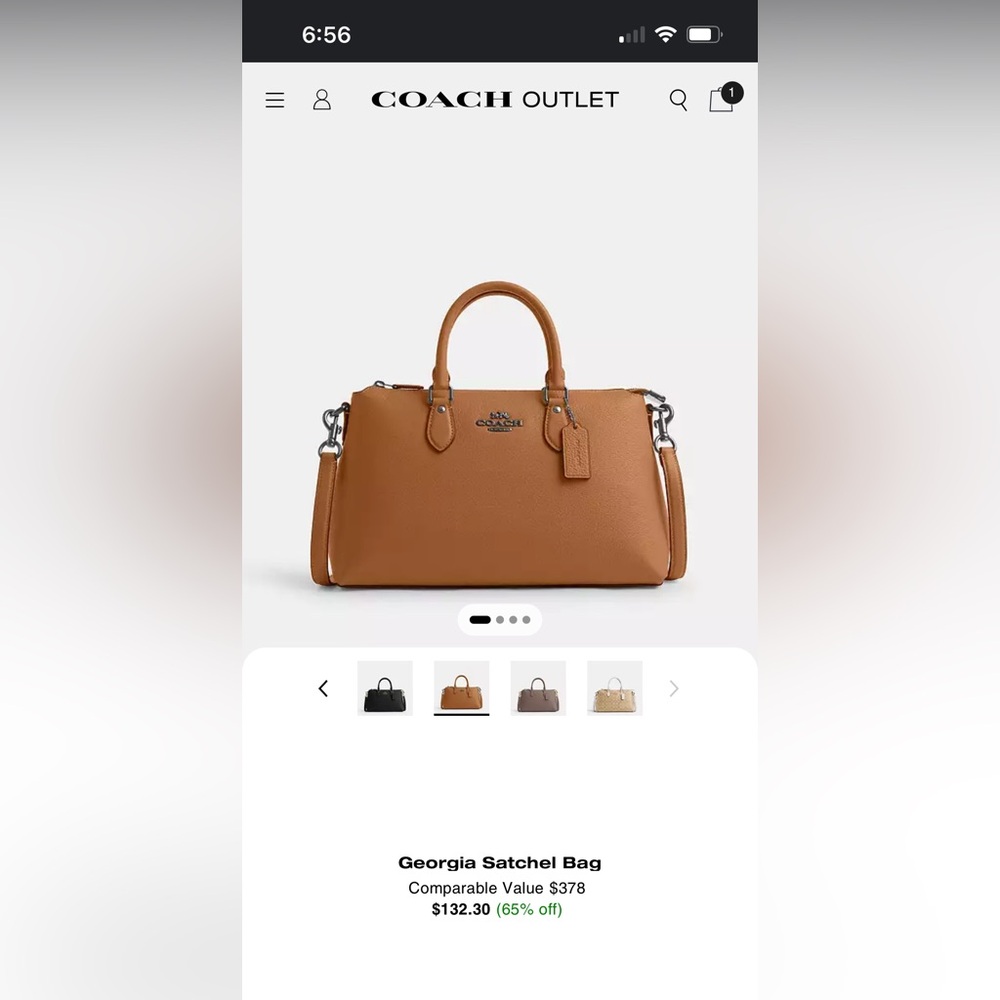 Georgia coach bag